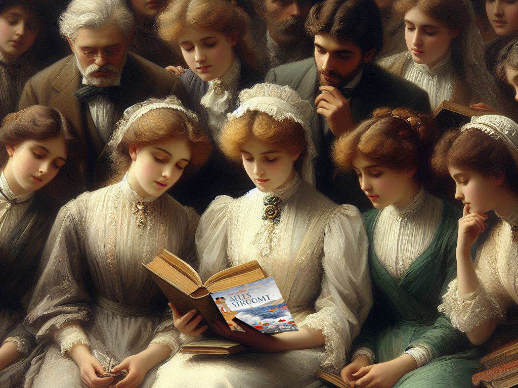 Leesclub (gegenereerd met AI)